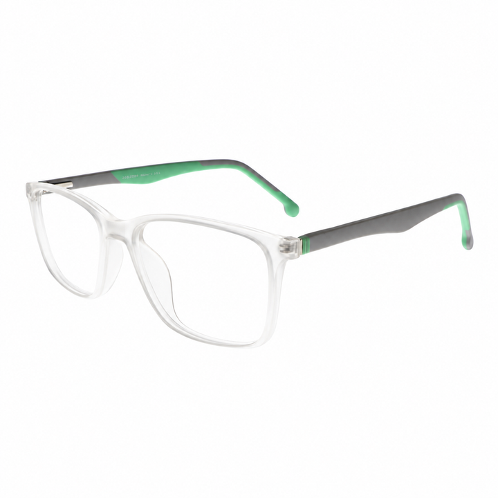Joy Style For Unisex Eyeglasses Square Shape Size 52 Hf110c7 Clear White