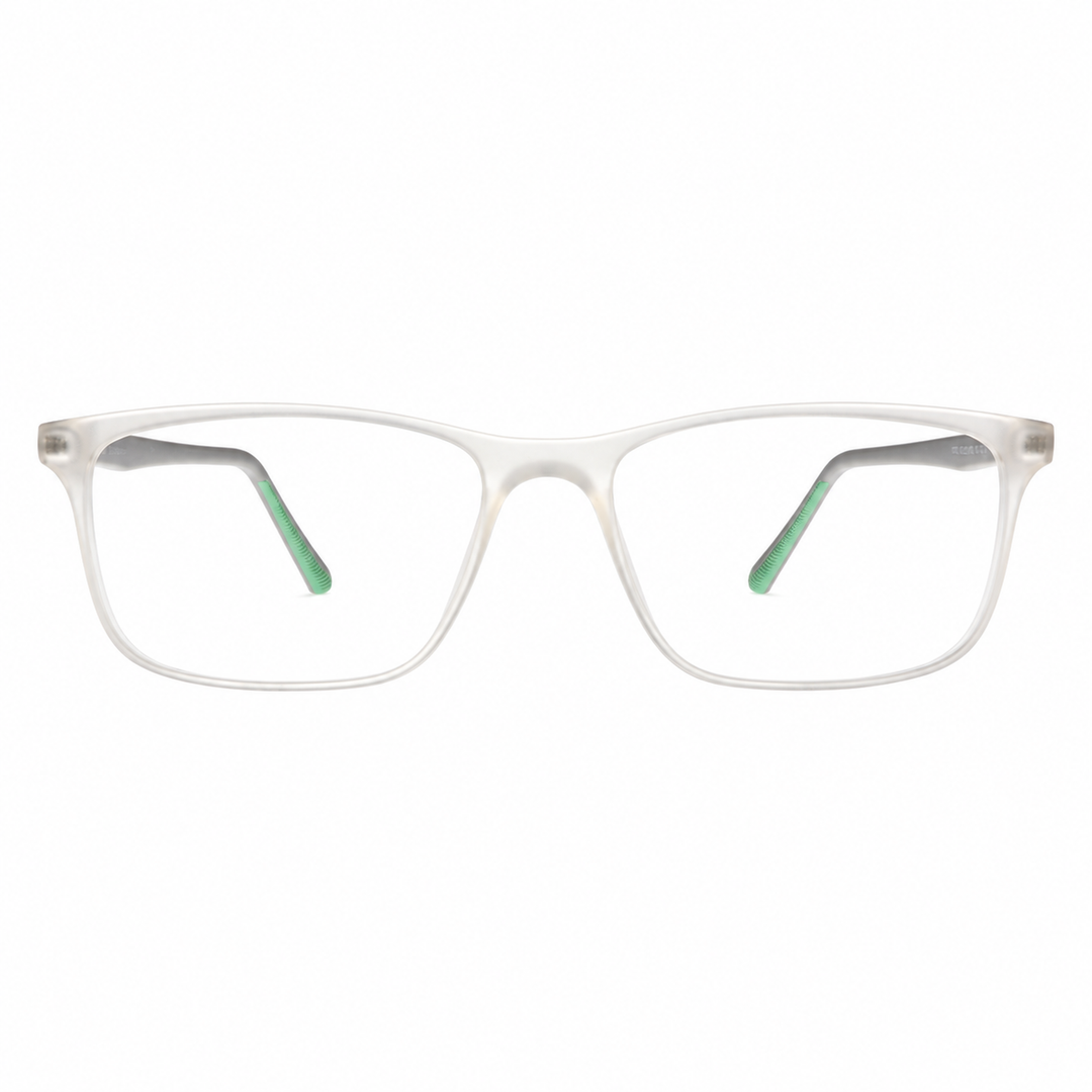 Joy Style نظارات للجنسين شكل مربع مقاس 52 Hf203c7 أبيض شفاف