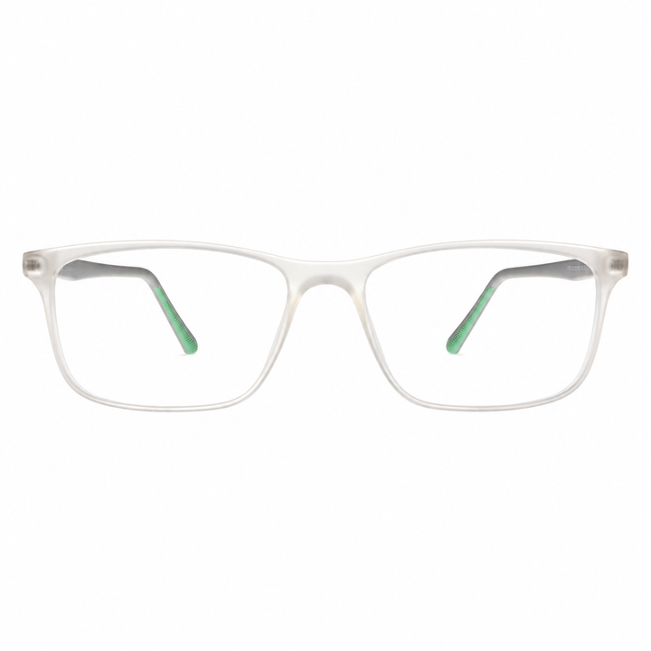 Joy Style نظارات للجنسين شكل مربع مقاس 52 Hf203c7 أبيض شفاف