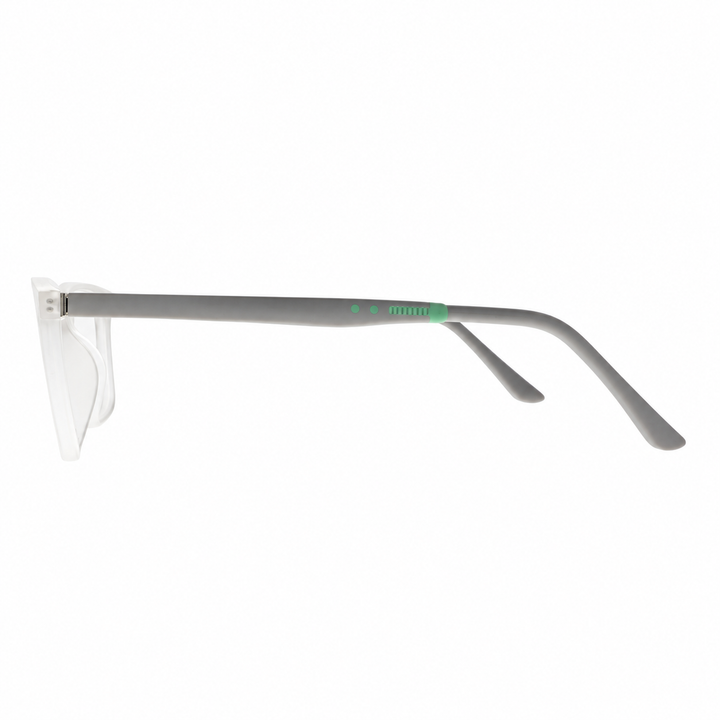Joy Style For Unisex Eyeglasses Square Shape Size 52 Hf310c7 Clear White