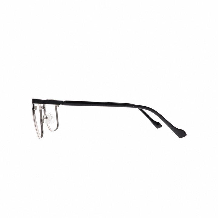Joy Style For Unisex Metal Eyeglasses Square Shape 50 Hy526c1 Matte Black