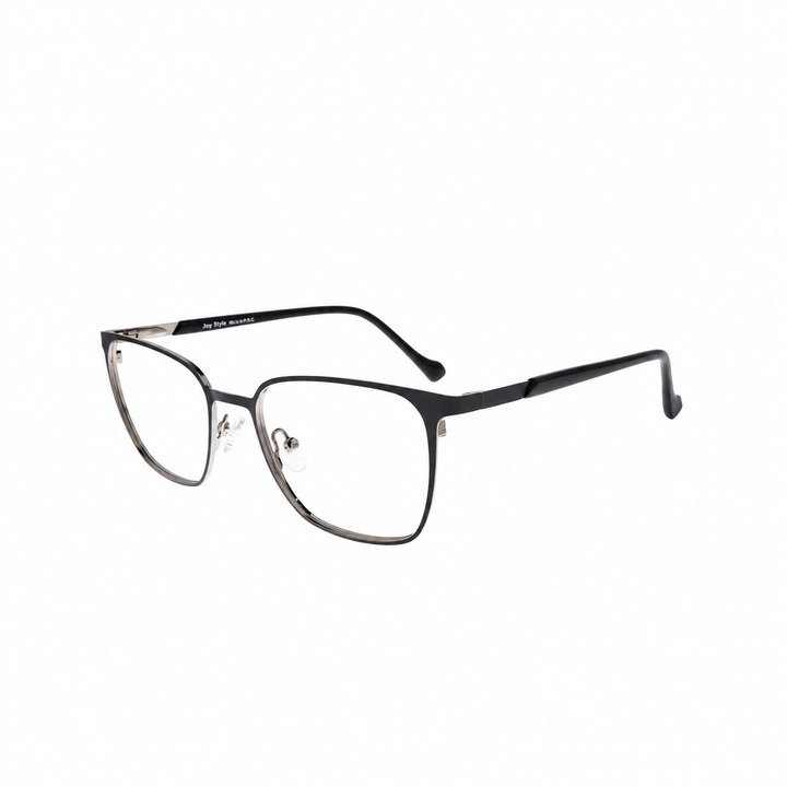 Joy Style For Unisex Metal Eyeglasses Square Shape 50 Hy526c1 Matte Black