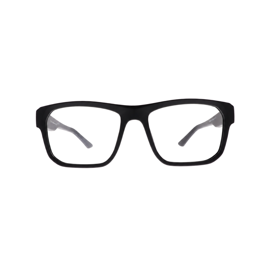Joy Style JOYOLD0049TC1 matte black eyeglasses front view on white background