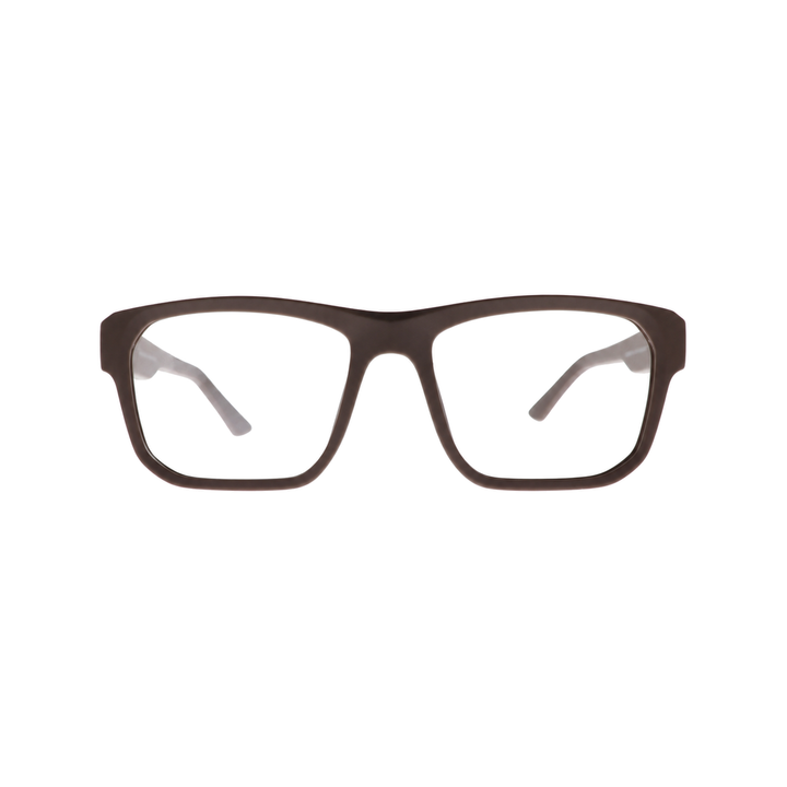 Joy Style JOYOLD0049TC5 matte brown eyeglasses front view on white background