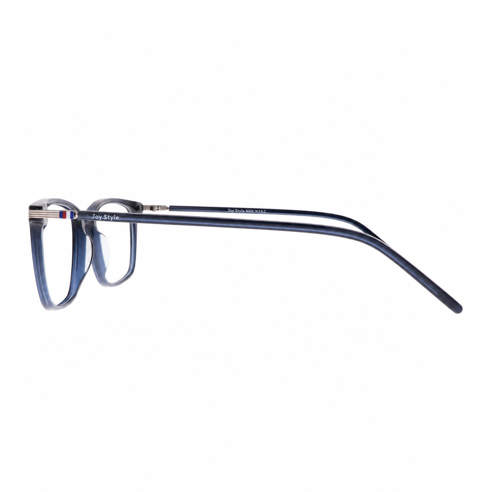 Joy Style JOYOLD1936AC4 blue eyeglasses side view on pure white background