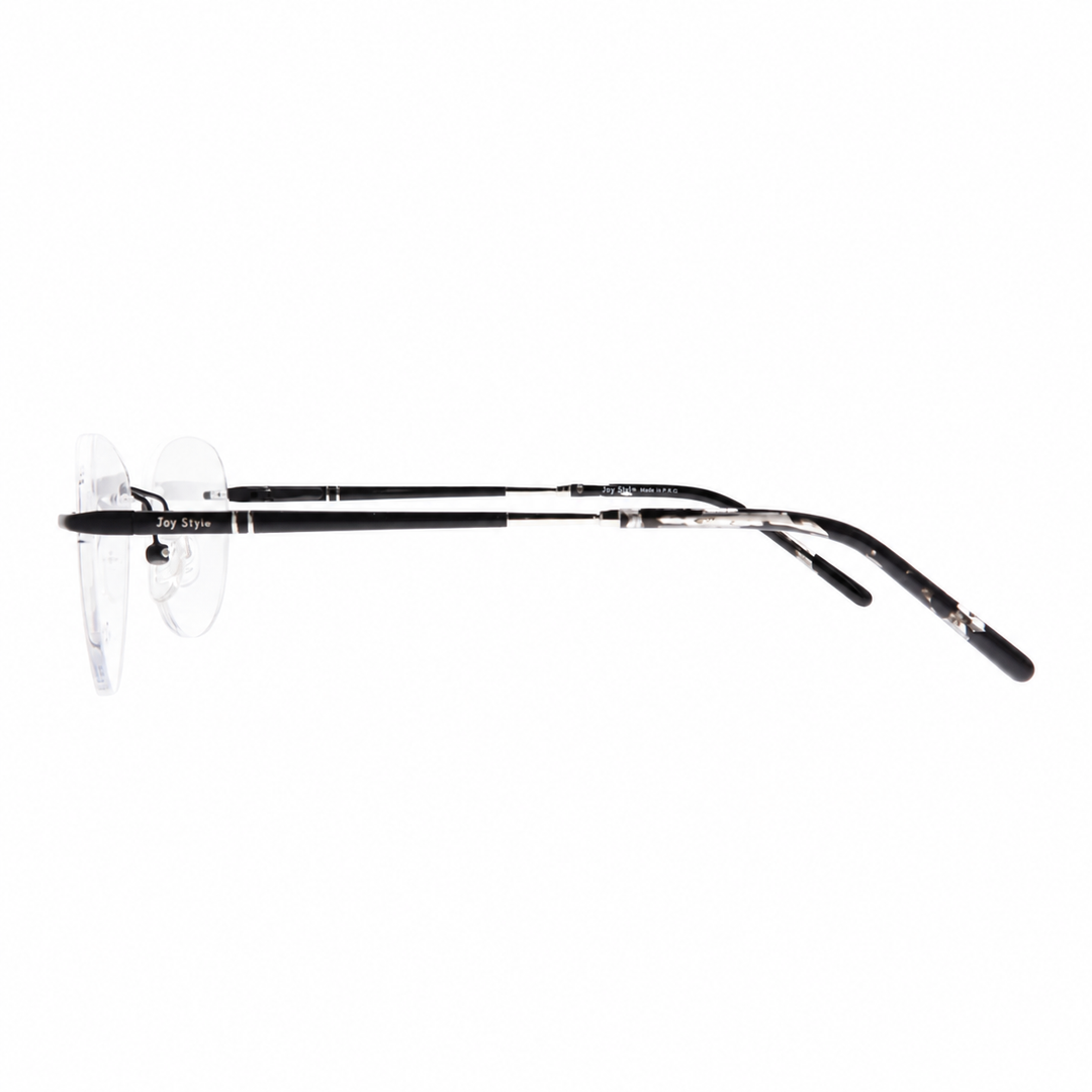 Joy Style For Unisex Eyeglasses Rimless Aviator Shape Size 52 Old2048mc3 Silver