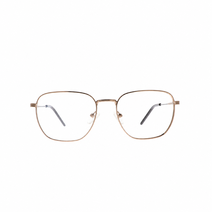 Joy Style For Unisex Metal Eyeglasses Square Shape 54 Old2112mc5 Brown