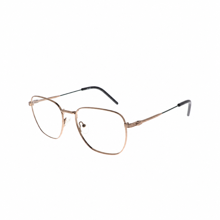 Joy Style For Unisex Metal Eyeglasses Square Shape 54 Old2112mc5 Brown