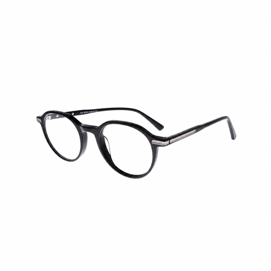 Joy Style For Unisex Eyeglasses Round Shape 48 Old3012c1 Black