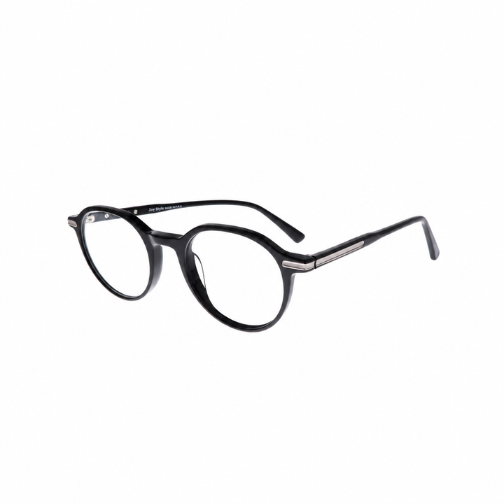 Joy Style For Unisex Eyeglasses Round Shape 48 Old3012c1 Black