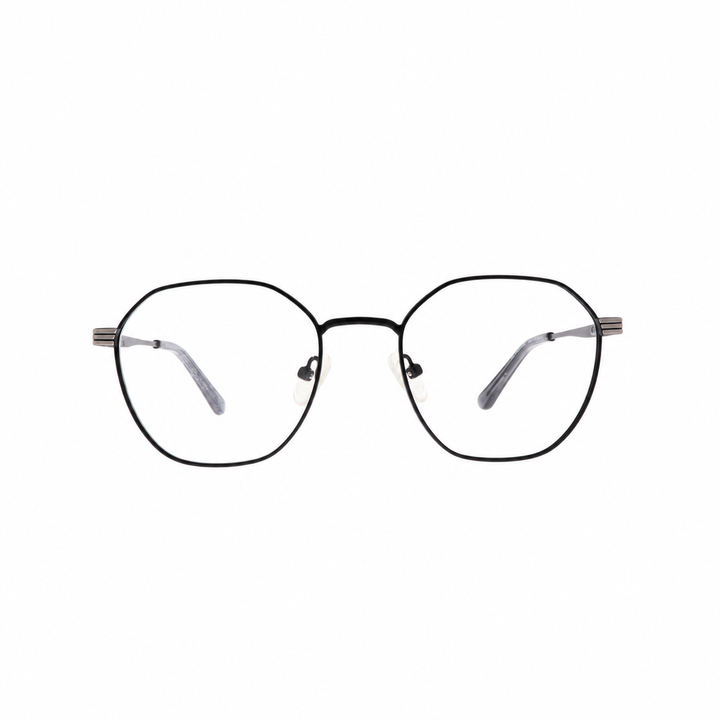 Joy Style For Unisex Metal Eyeglasses Square Shape Size 51 Old42095mc3 Matte Black