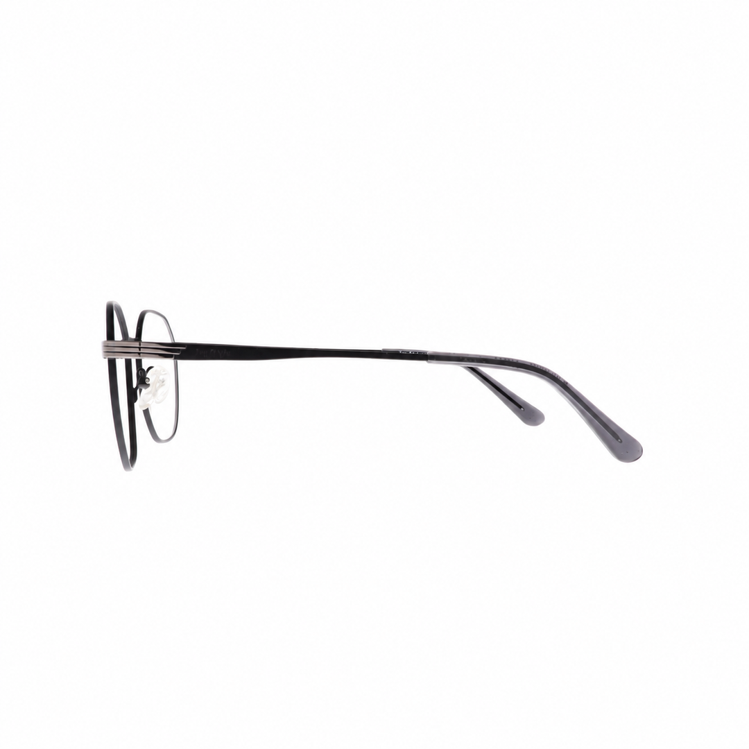 Joy Style For Unisex Metal Eyeglasses Square Shape Size 51 Old42095mc3 Matte Black