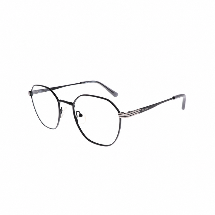 Joy Style For Unisex Metal Eyeglasses Square Shape Size 51 Old42095mc3 Matte Black