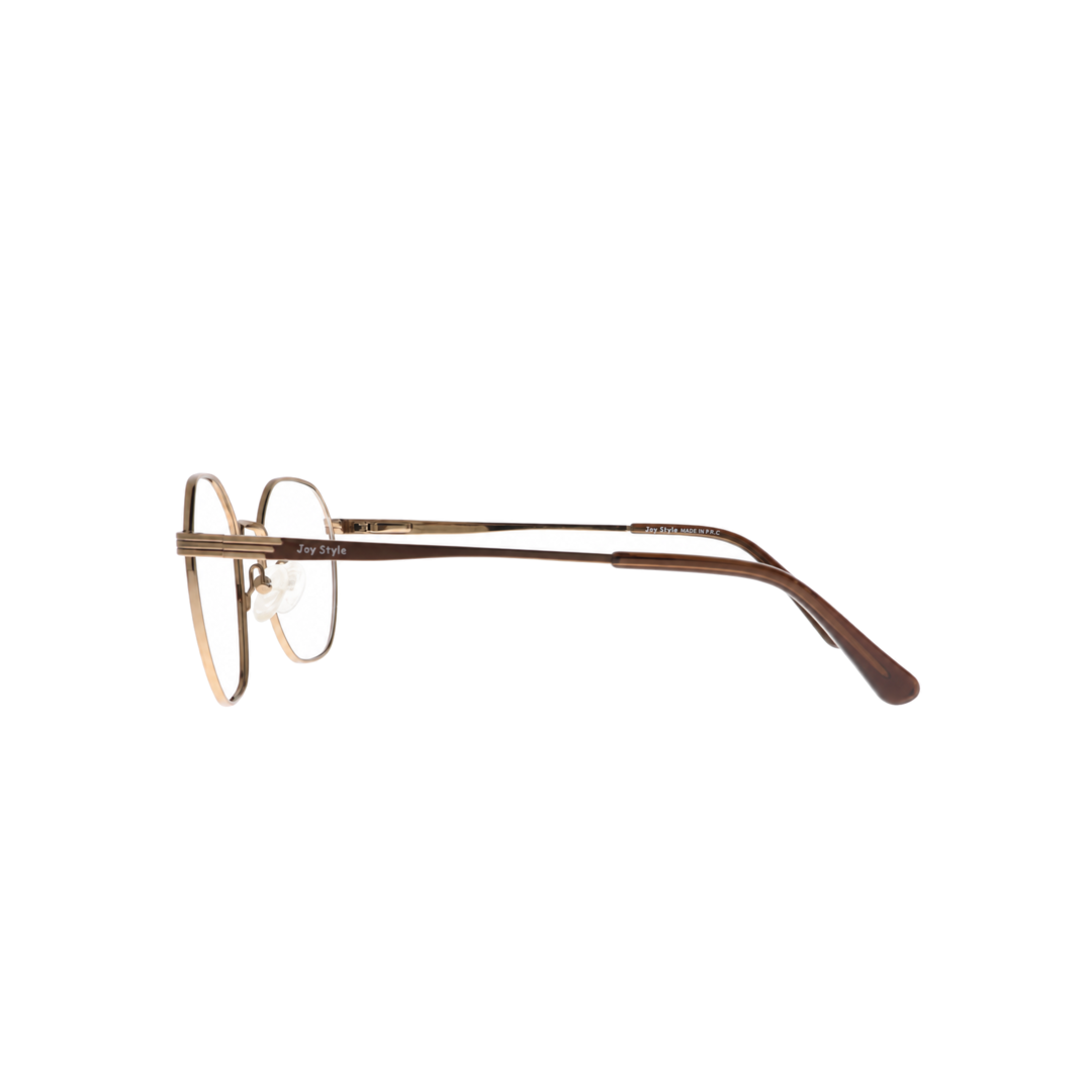 Joy Style JOYOLD42095MC5 brown gold eyeglasses side view
