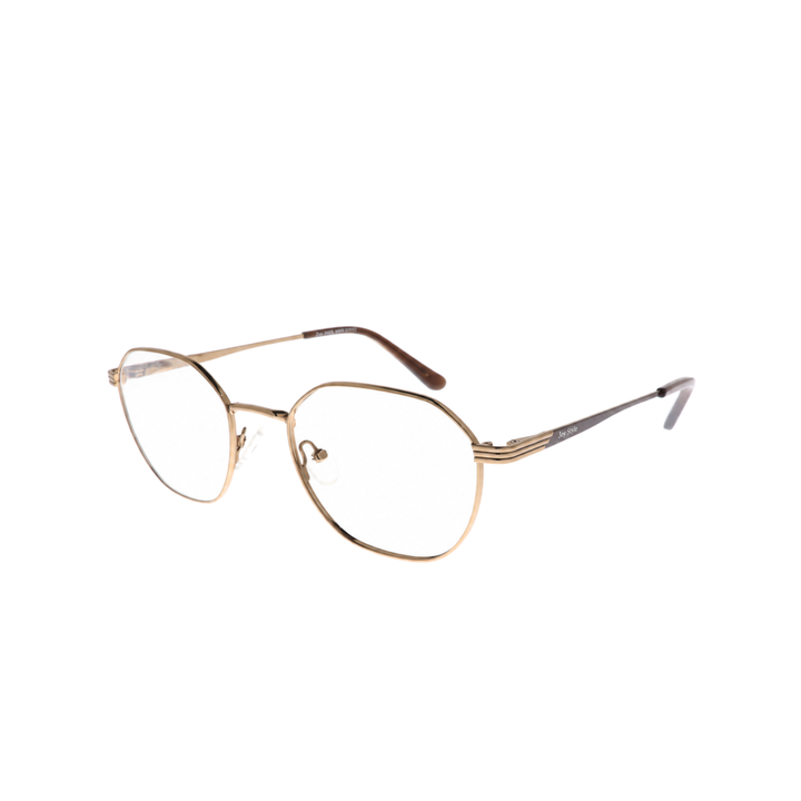 Joy Style JOYOLD42095MC5 brown gold eyeglasses angle view
