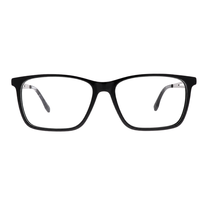 Joy Style JOYOLD6718AC1 black eyeglasses front view on white background