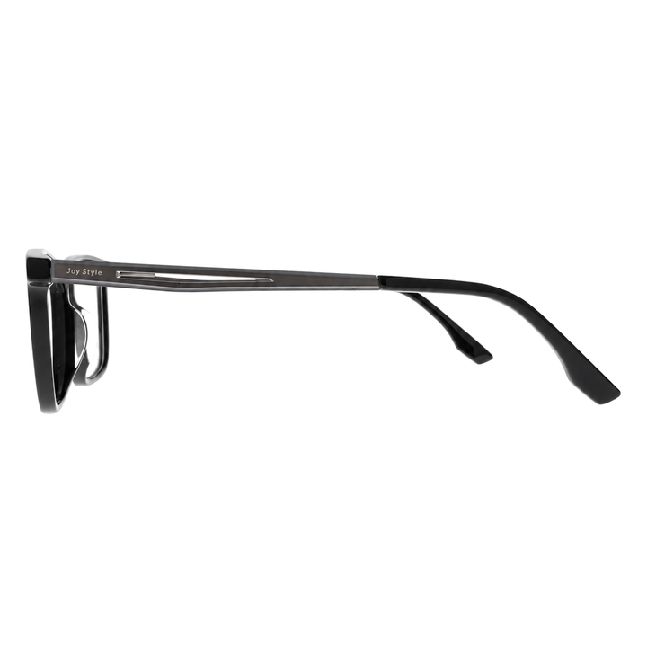 Joy Style JOYOLD6718AC1 black eyeglasses side view on white background