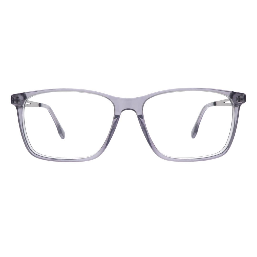Joy Style JOYOLD6718AC3 grey eyeglasses front view on white background