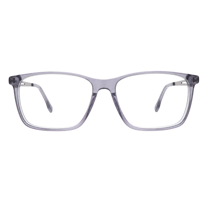 Joy Style JOYOLD6718AC3 grey eyeglasses front view on white background