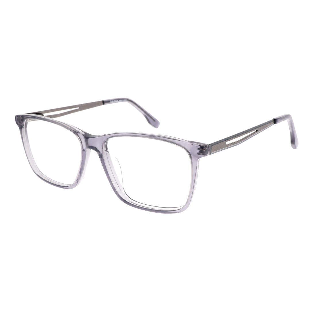 Joy Style JOYOLD6718AC3 grey eyeglasses angle view on white background