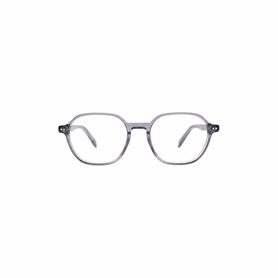 Joy Style OLD8296AC2 grey eyeglasses front view on white background