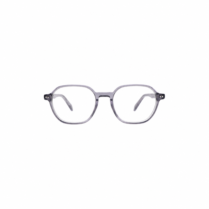 Joy Style OLD8296AC2 grey eyeglasses front view on white background