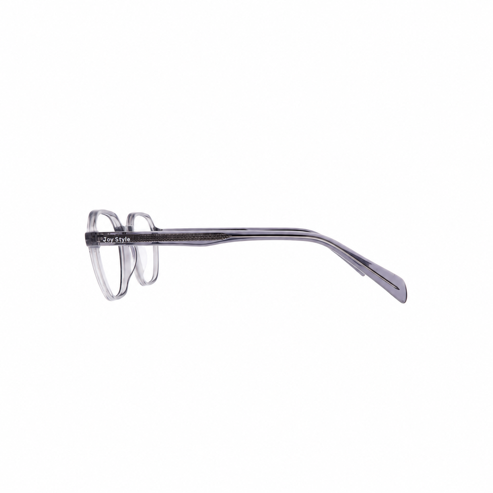 Joy Style OLD8296AC2 grey eyeglasses side view on white background