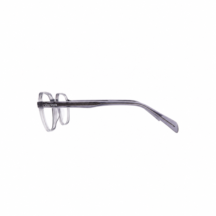 Joy Style OLD8296AC2 grey eyeglasses side view on white background