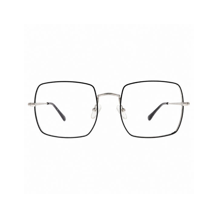 Joy Style JOYRB1971C6 black silver eyeglasses front view