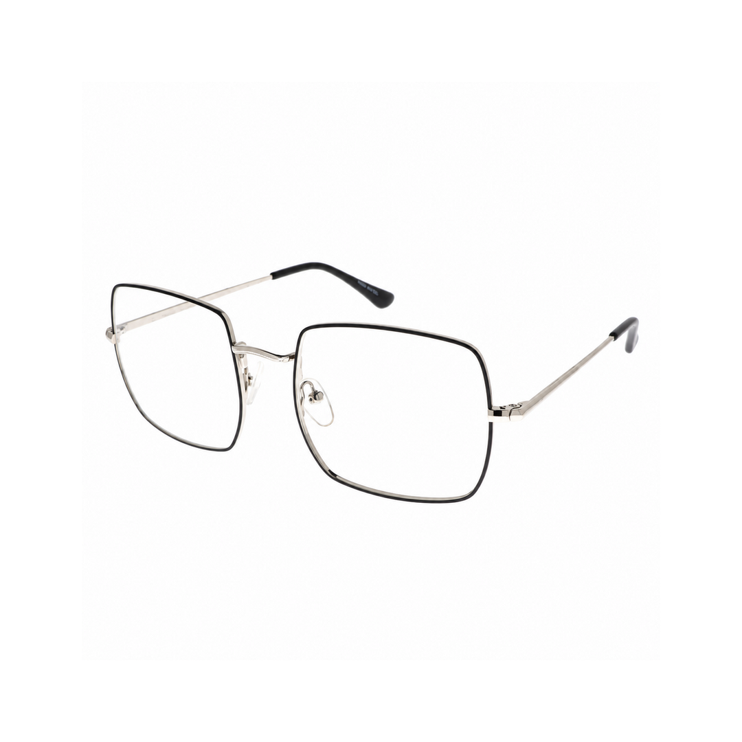 Joy Style JOYRB1971C6 black silver eyeglasses angle view