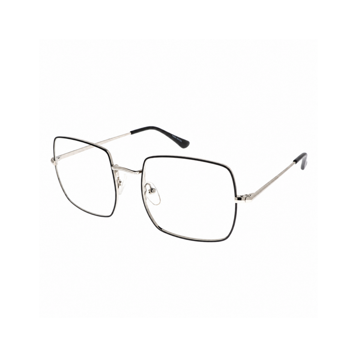 Joy Style JOYRB1971C6 black silver eyeglasses angle view