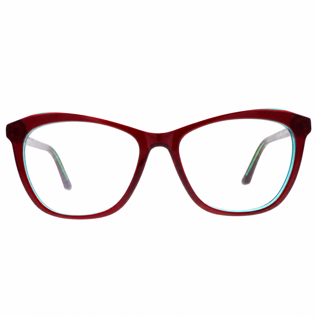Joy Style For Women's Eyeglasses Cat Eye Size 54 Rda10002c2 Red