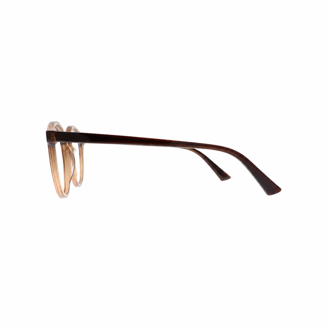 Joy Style For Unisex Eyeglasses Round Shape 51 Rda10042c4 Brown