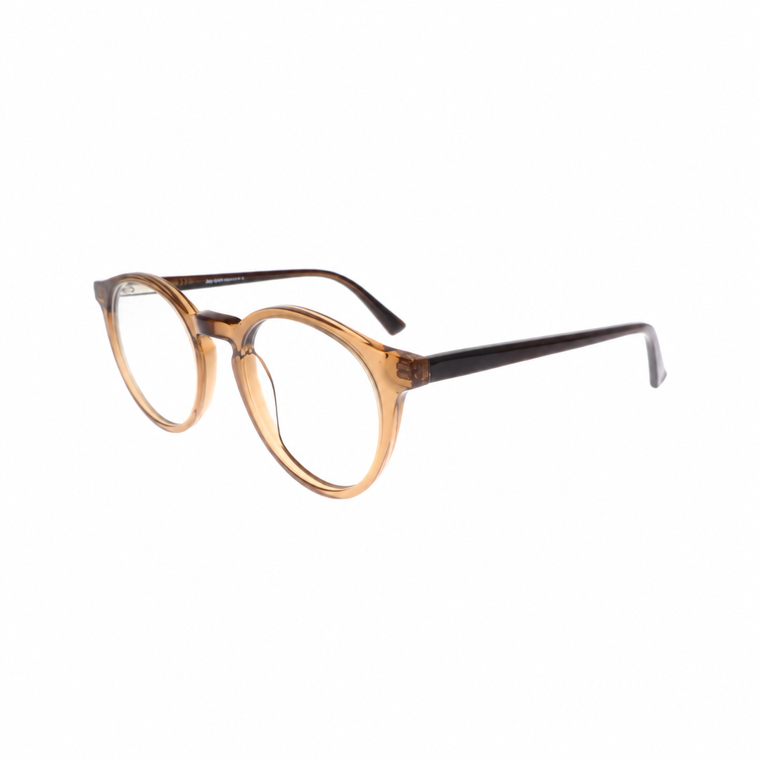 Joy Style For Unisex Eyeglasses Round Shape 51 Rda10042c4 Brown