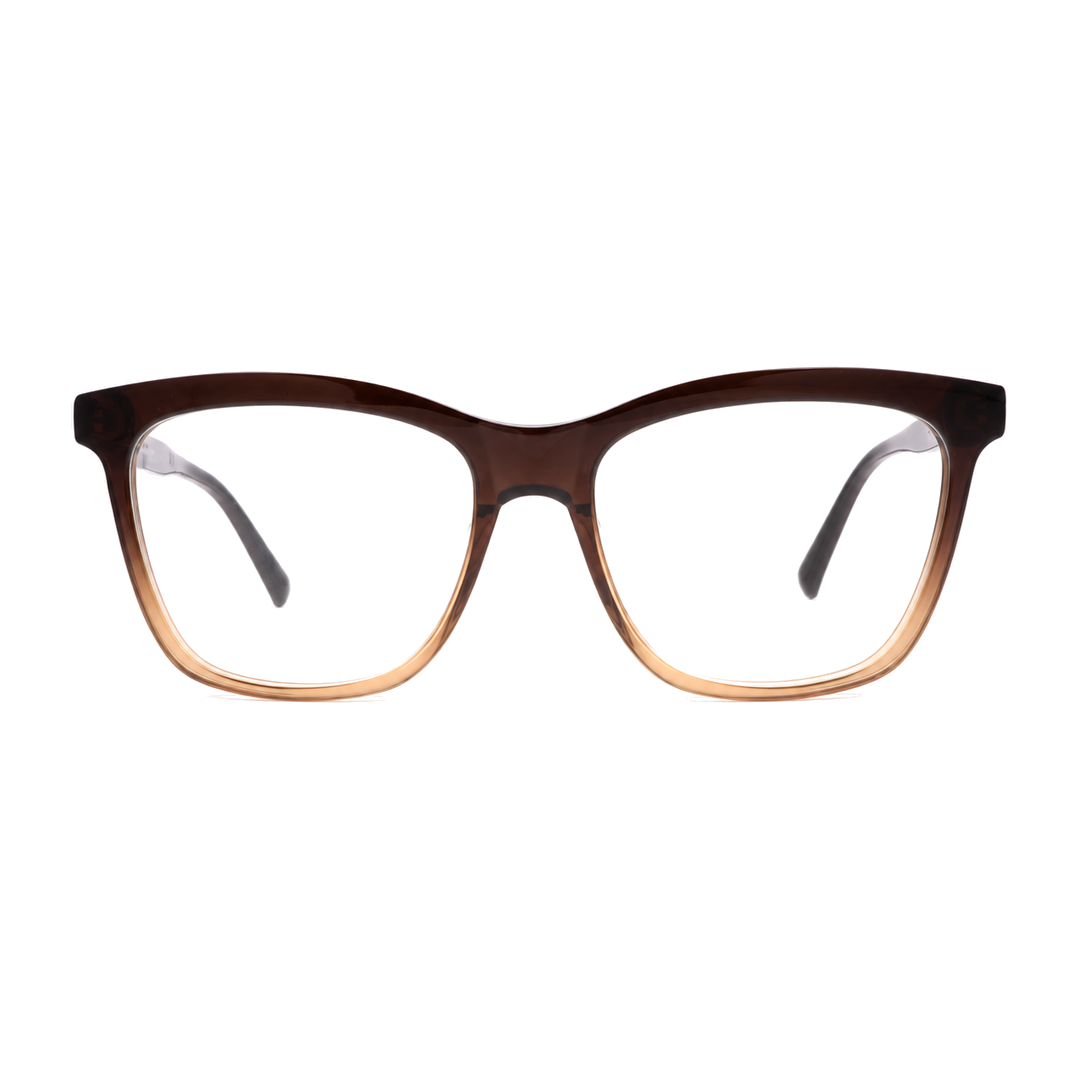 Joy Style For Unisex Eyeglasses Square Shape Size 54 Rda10149c4 Brown