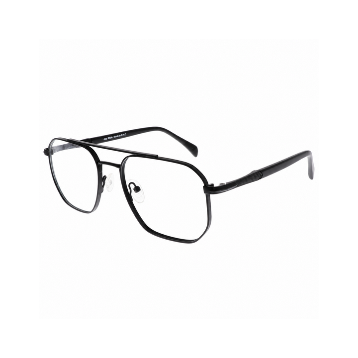Joy Style JOYRTM2102C4 matte black eyeglasses angle view