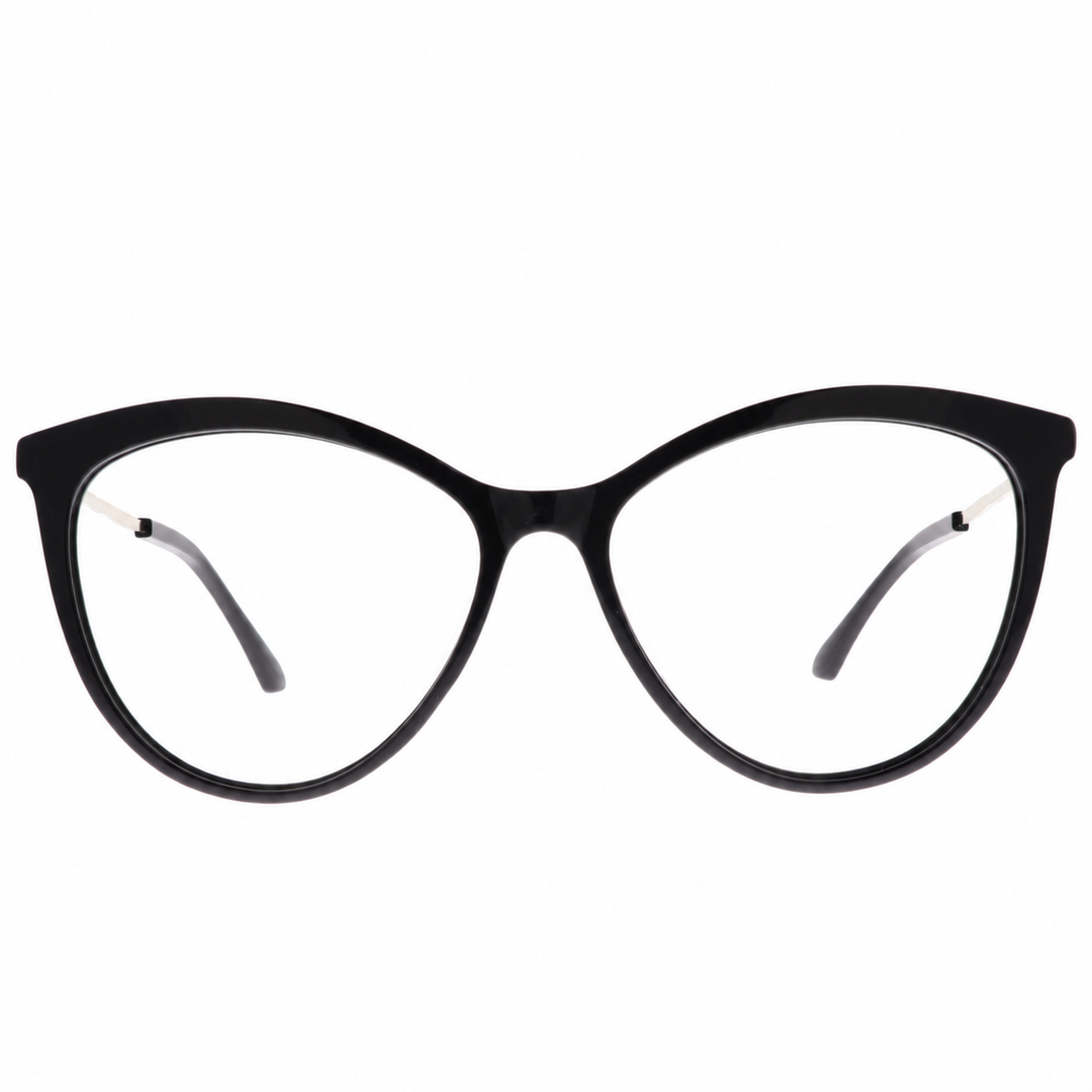 Joy Style For Women's Eyeglasses Cat Eye Size 55 Yc2110c1 Black