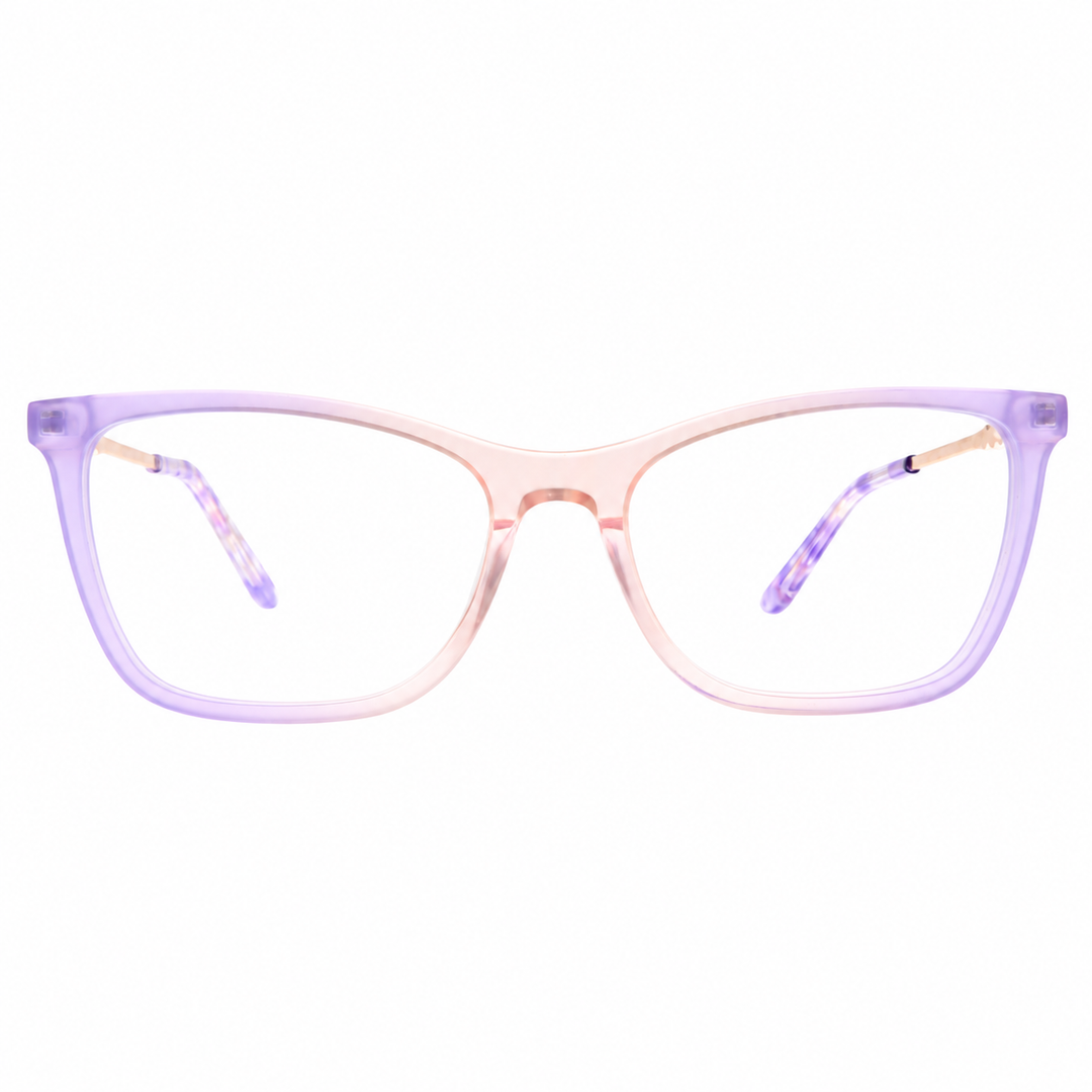 Joy Style ZF35109C4 violet pink eyeglasses front view on white background
