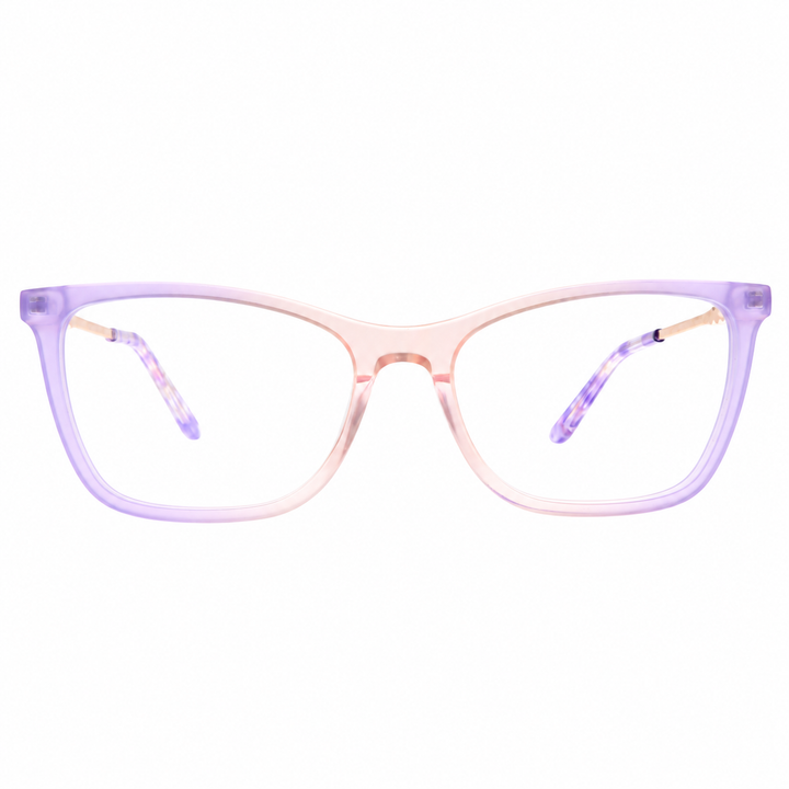 Joy Style ZF35109C4 violet pink eyeglasses front view on white background