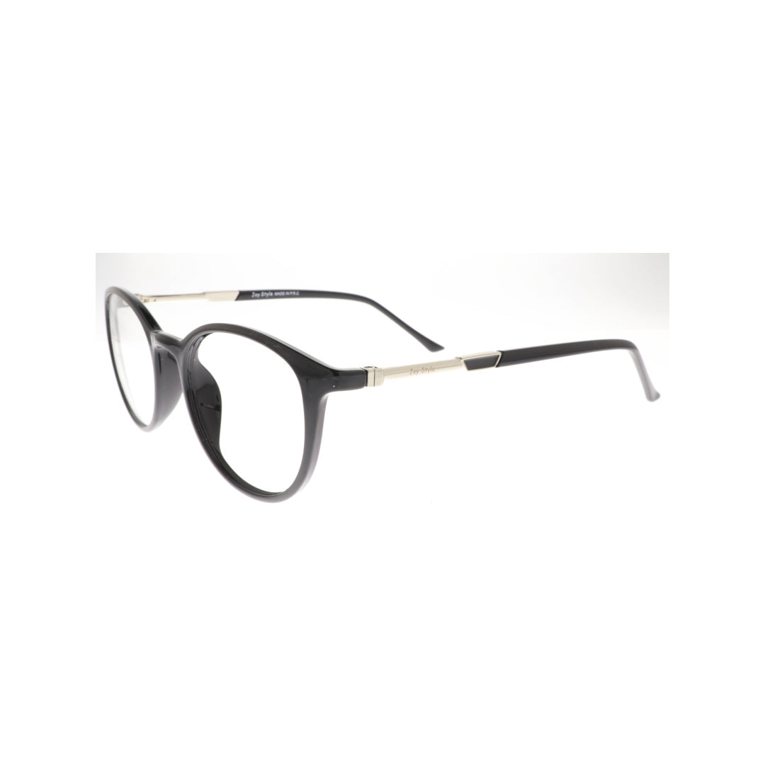 Joy Style For Men Eyeglasses Round Shape Size 49 8630c4 Black