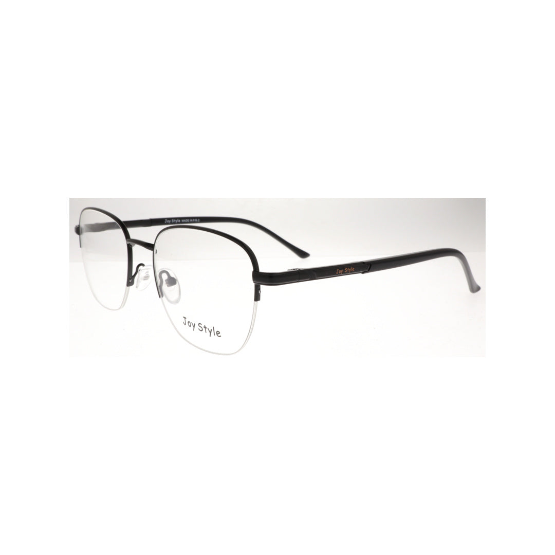 Joy Style For Men Metal Eyeglasses Soft Square Size 53 8859c5 Matte Black
