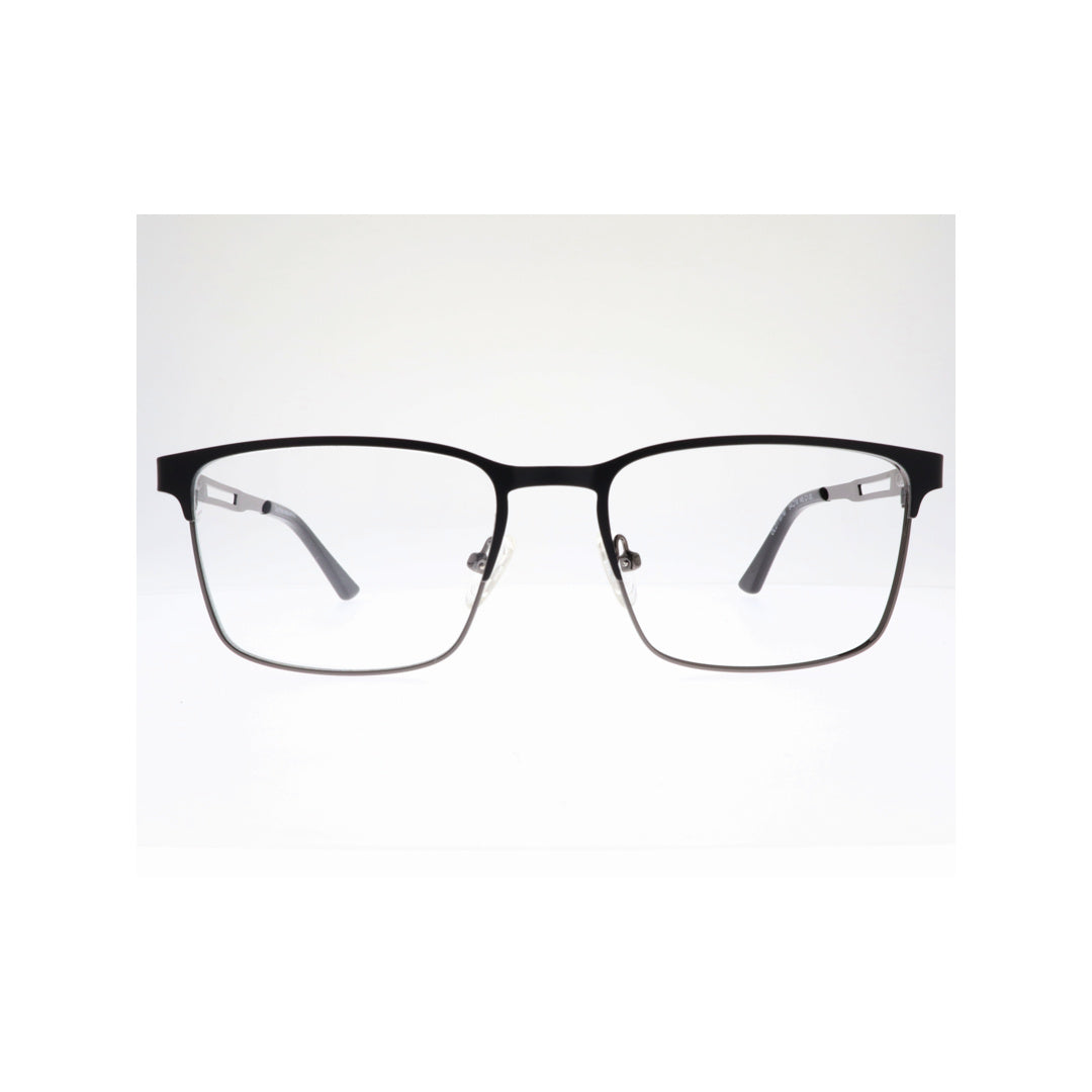 Joy Style For Men Metal Eyeglasses Square Shape Size 54 1167c1 Black