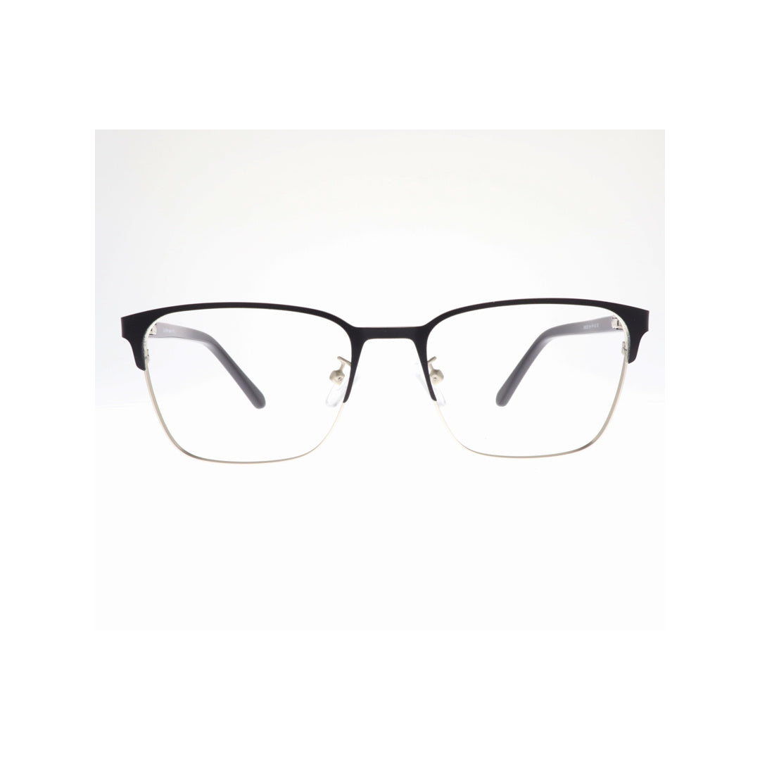 Joy Style For Men Metal Eyeglasses Square Shape Size 54 8203c5 Black