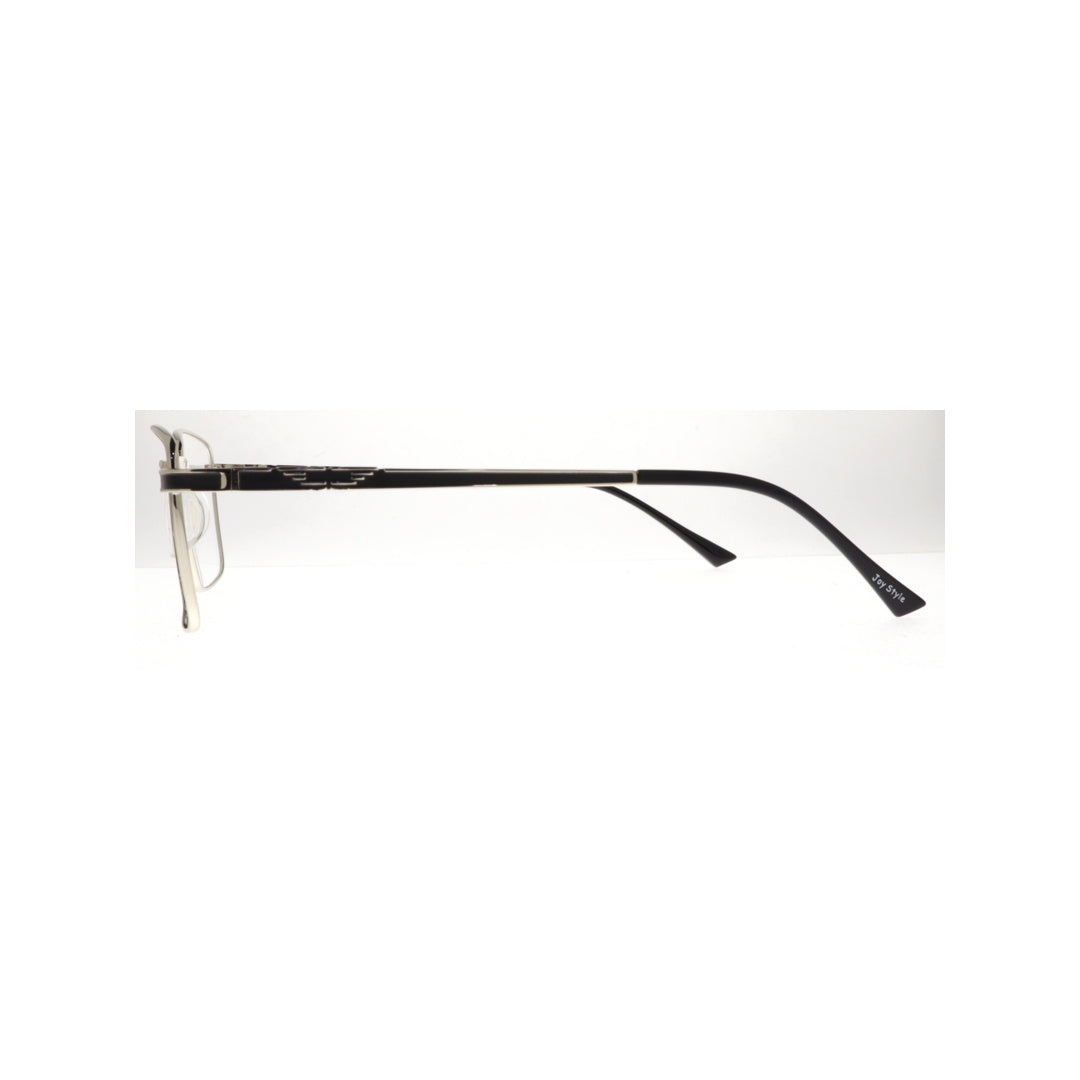 Joy Style For Men Metal Eyeglasses Square Size 50 8870c2 Silver