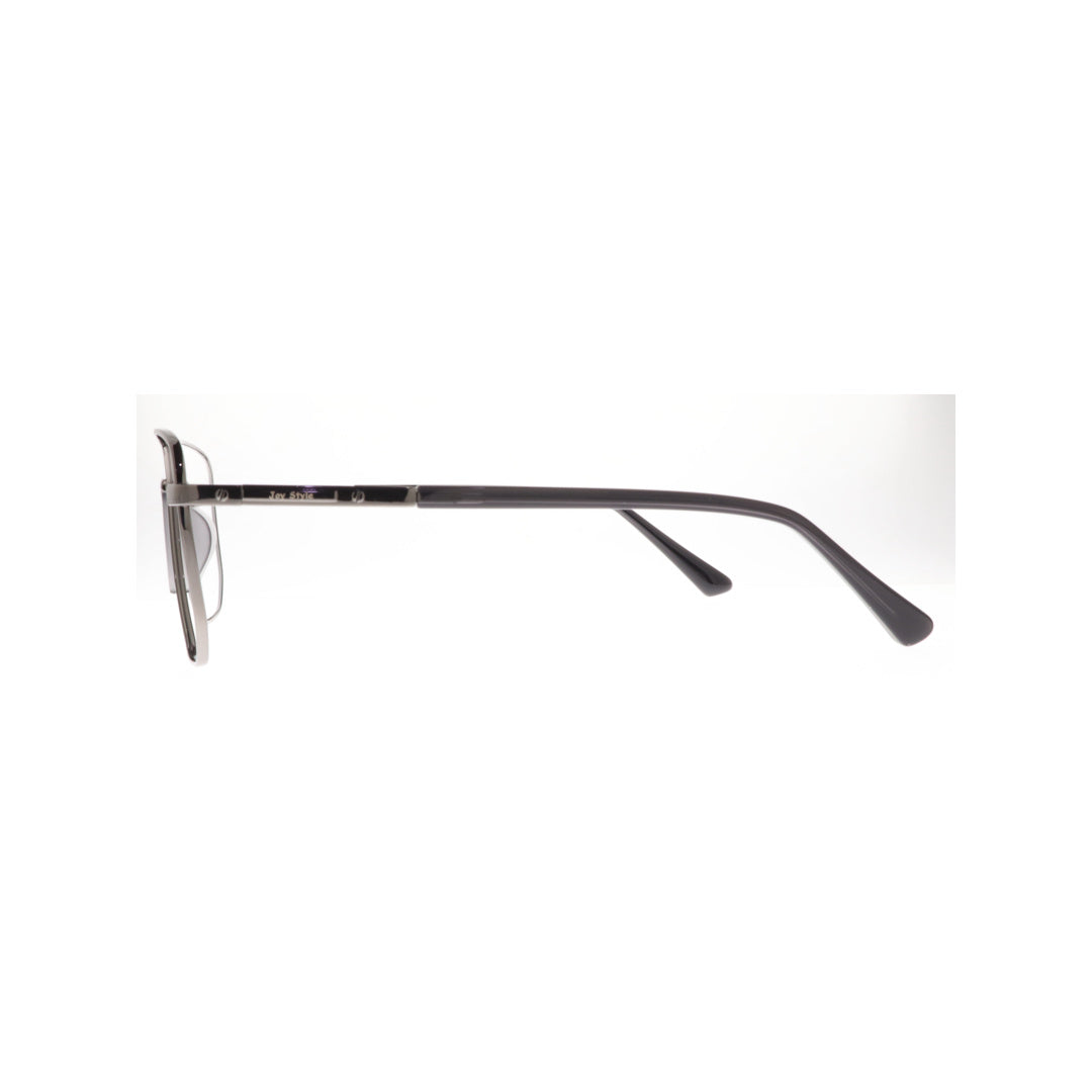 Joy Style For Men Metal Eyeglasses Square Size 54 6407c2 Gunmetal