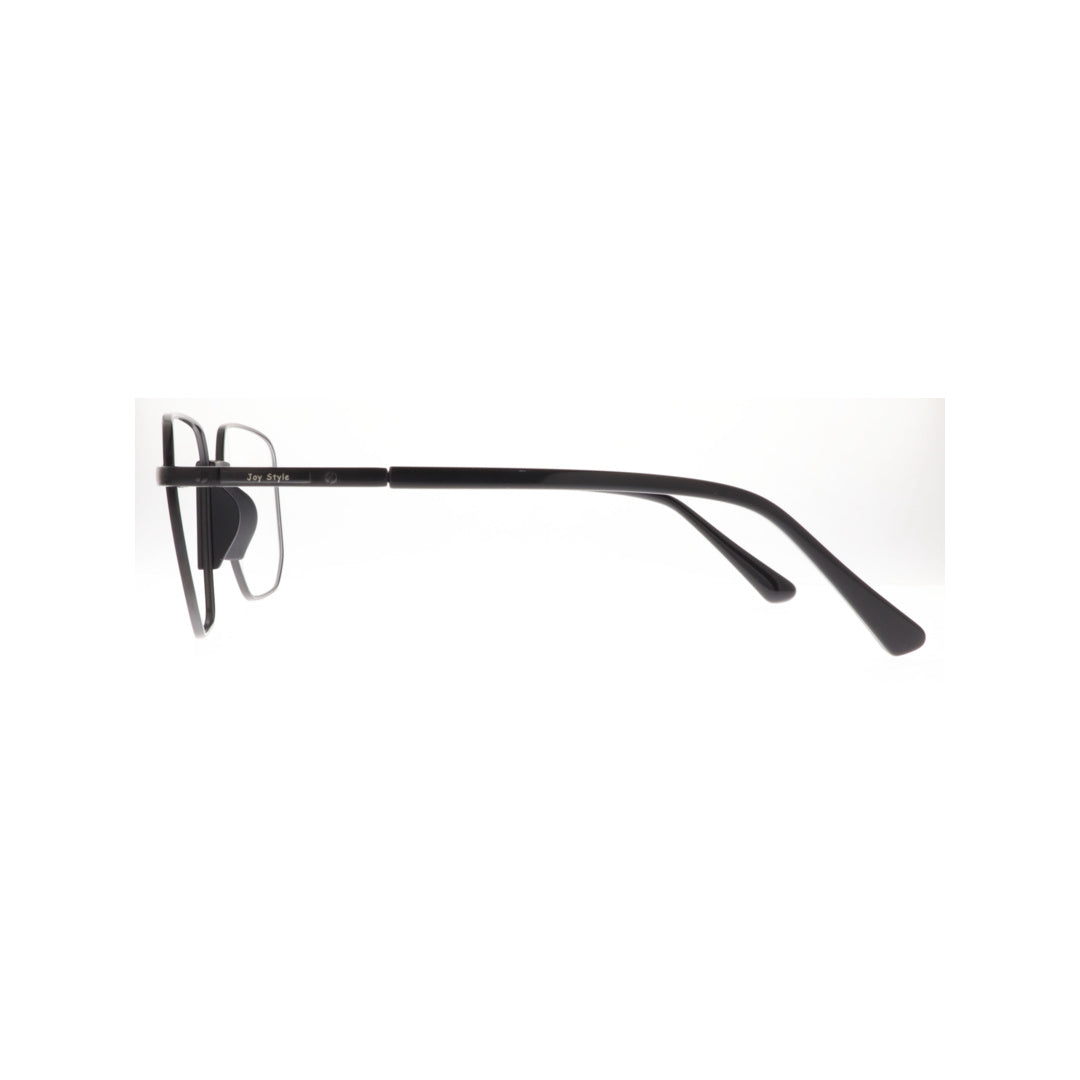 Joy Style For Men Metal Eyeglasses Square Size 54 6407c6 Matte Black
