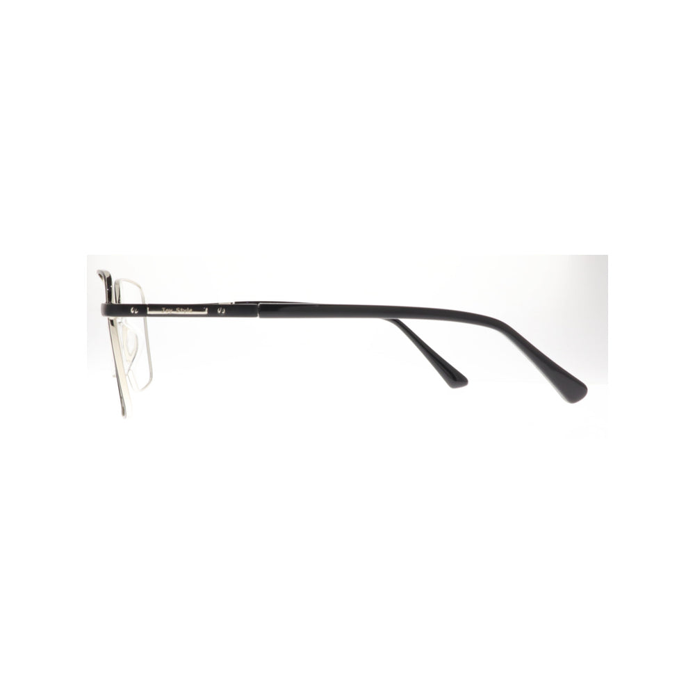 Joy Style For Men Metal Eyeglasses Square Size 54 6408c4 Black Silver