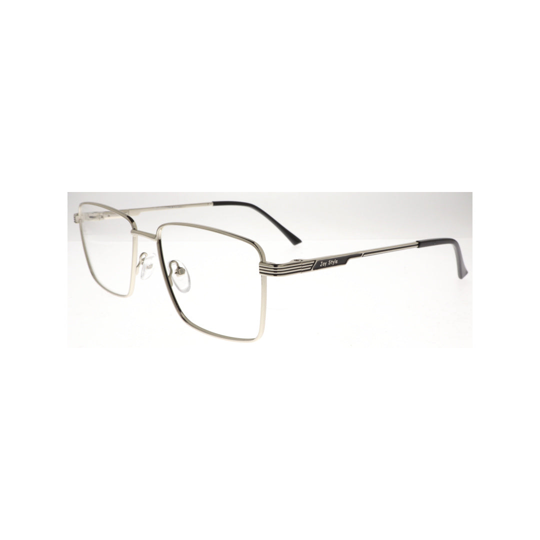 Joy Style For Men Metal Eyeglasses Square Size 55 8878c2 Silver