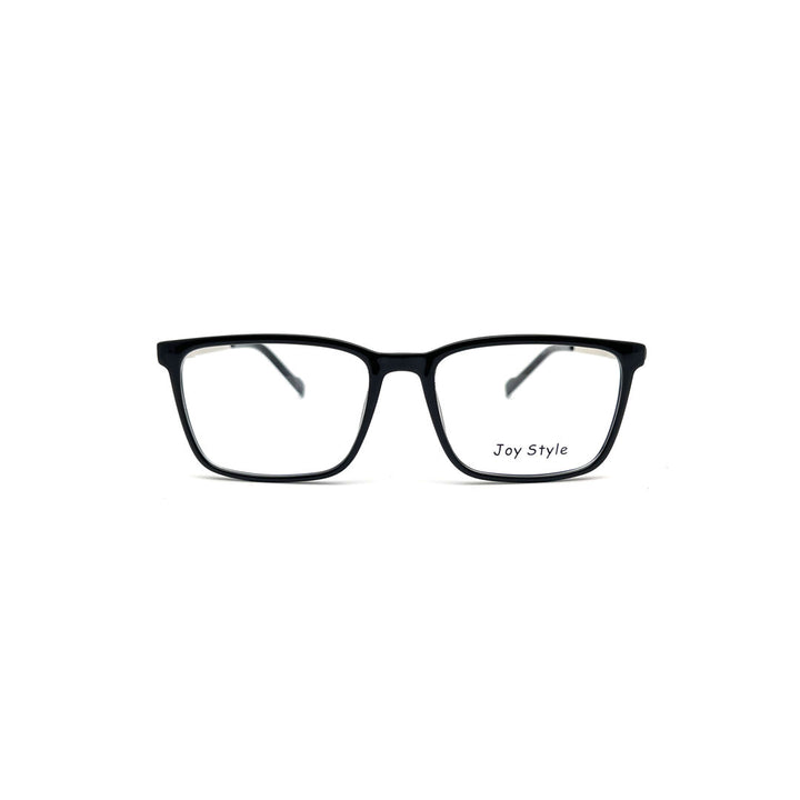 Joy Style For Men Rectangular Tr With Silver Metal Eyeglasses 55-17-145