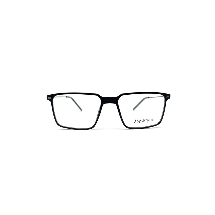 Joy Style For Men Rectangular Ultem With Black Metal Eyeglasses 54-17-150